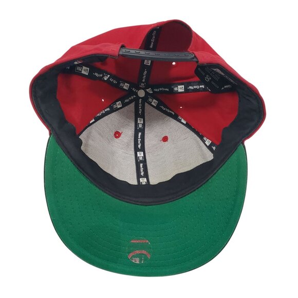 New Era Cincinnati Reds 9Fifty Embroidered Snapback Hat Red Black Cap MLB - Picture 6 of 10